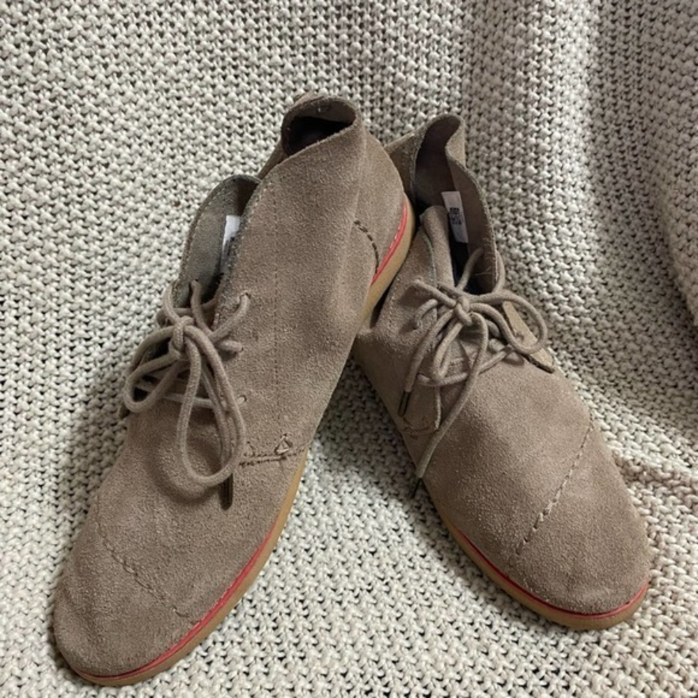 Toms Suede Ankle Boot, Size 9